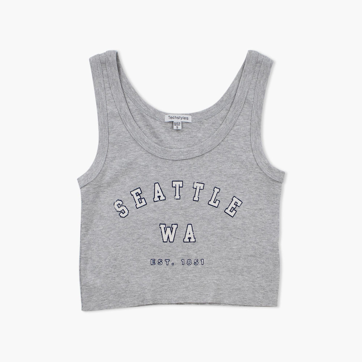 Alone Ribbed Heather Grey Seattle Womens Tank Top