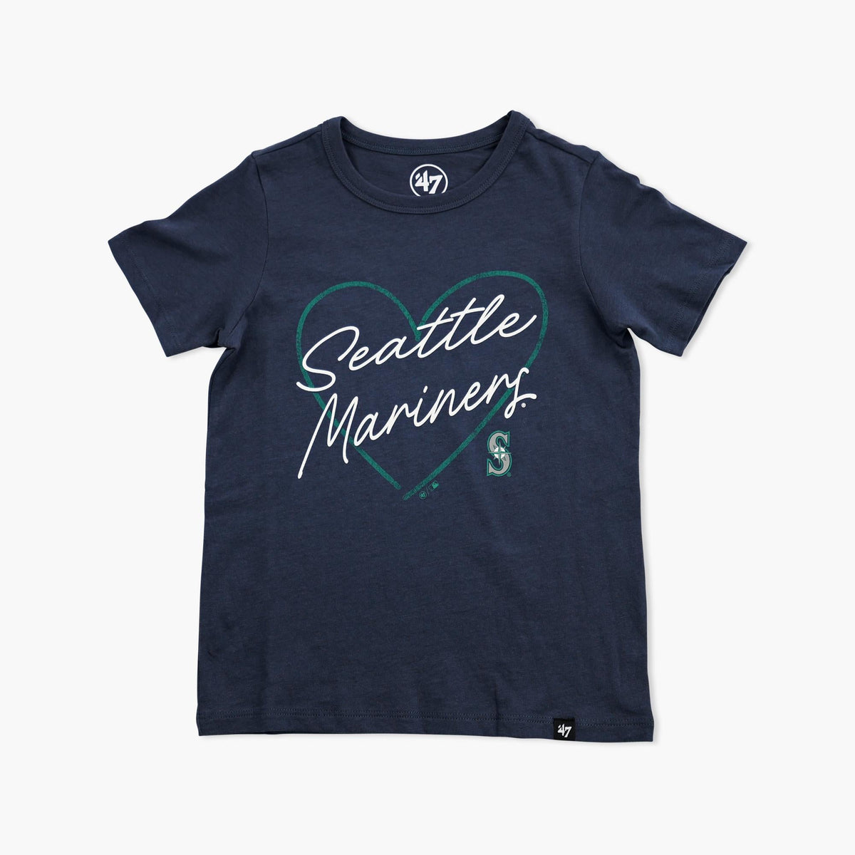 Seattle Mariners Atlas Blue Lovestruck Youth T-Shirt