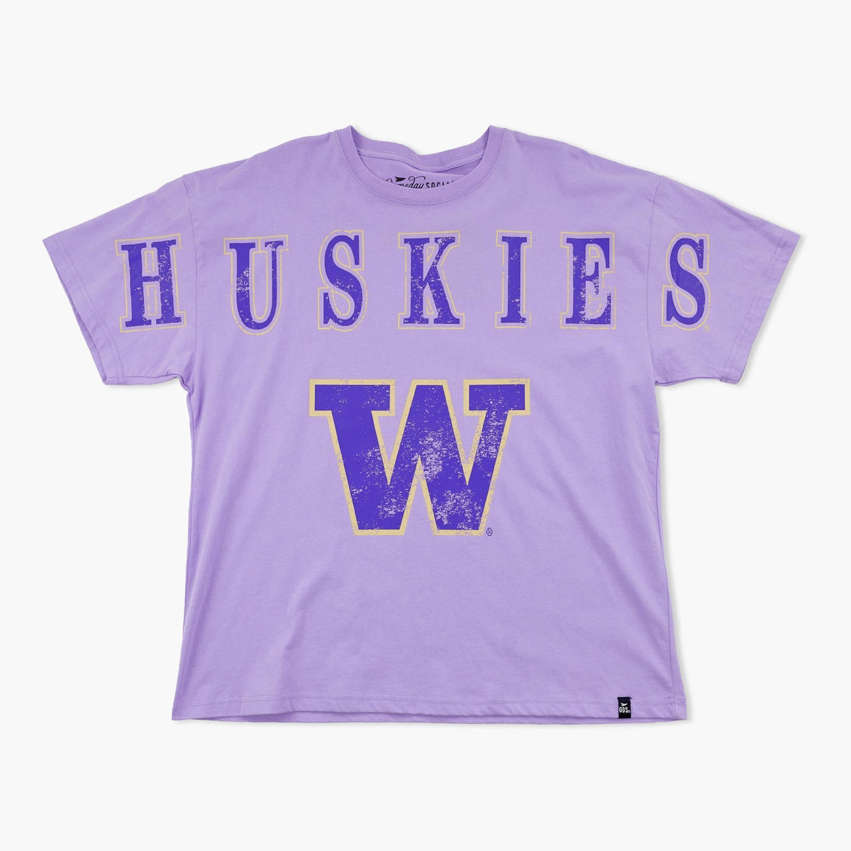 Washington Huskies Lavender Split Oversized Women's T-Shirt