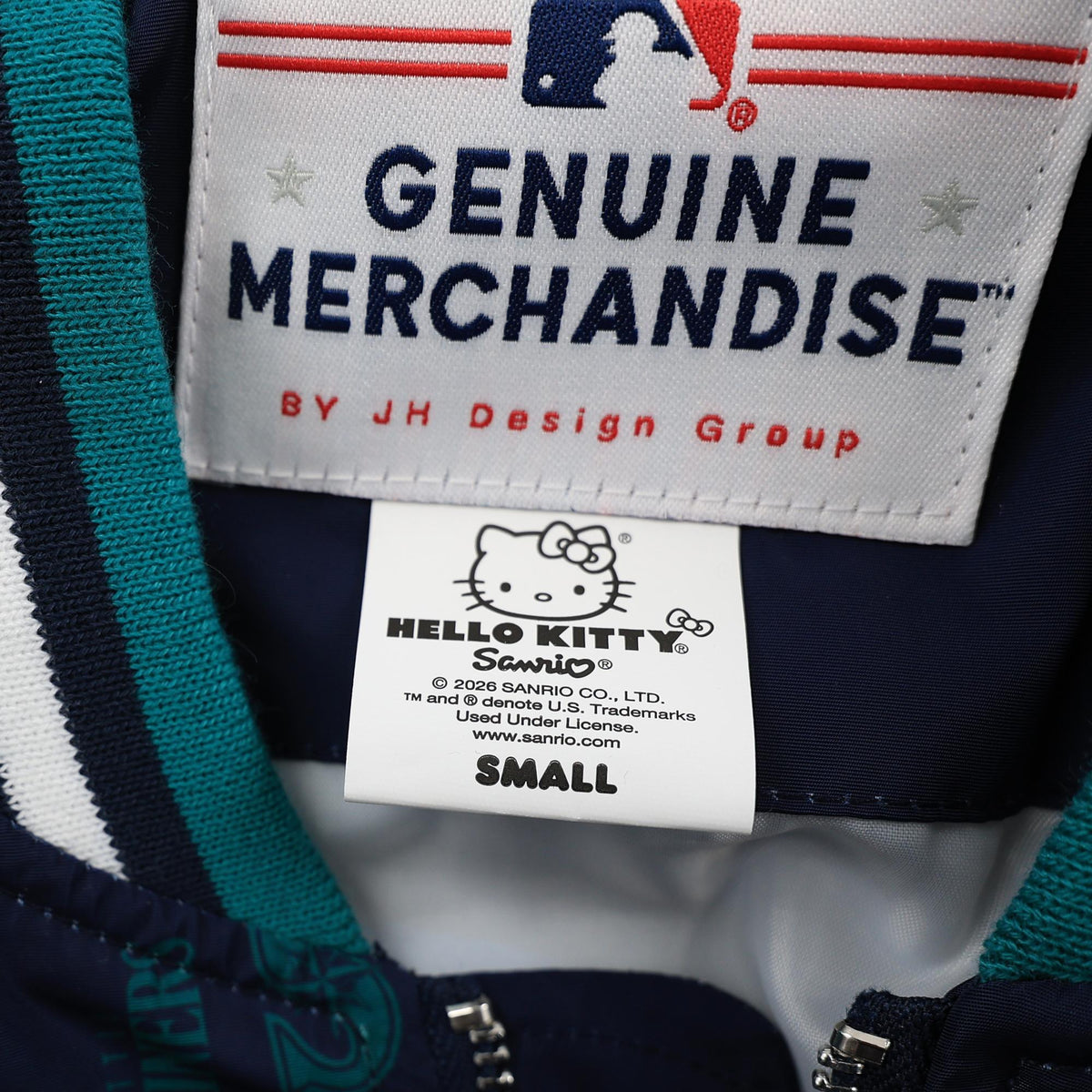 Seattle Mariners Hello Kitty Navy Satin Jacket