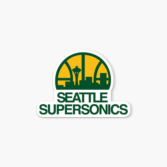 Seattle Supersonics Skyline Logo Sticker